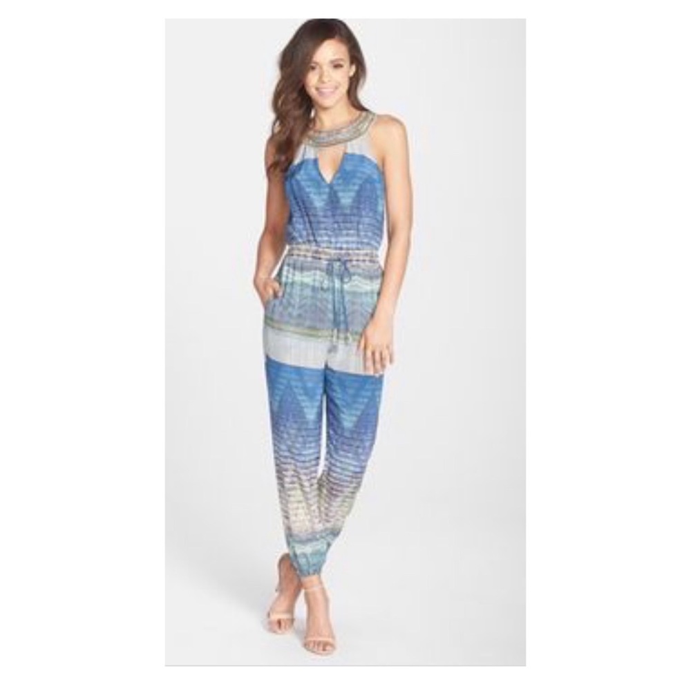 Charlie Jade Boho Multicolored Jumpsuit Size Small
